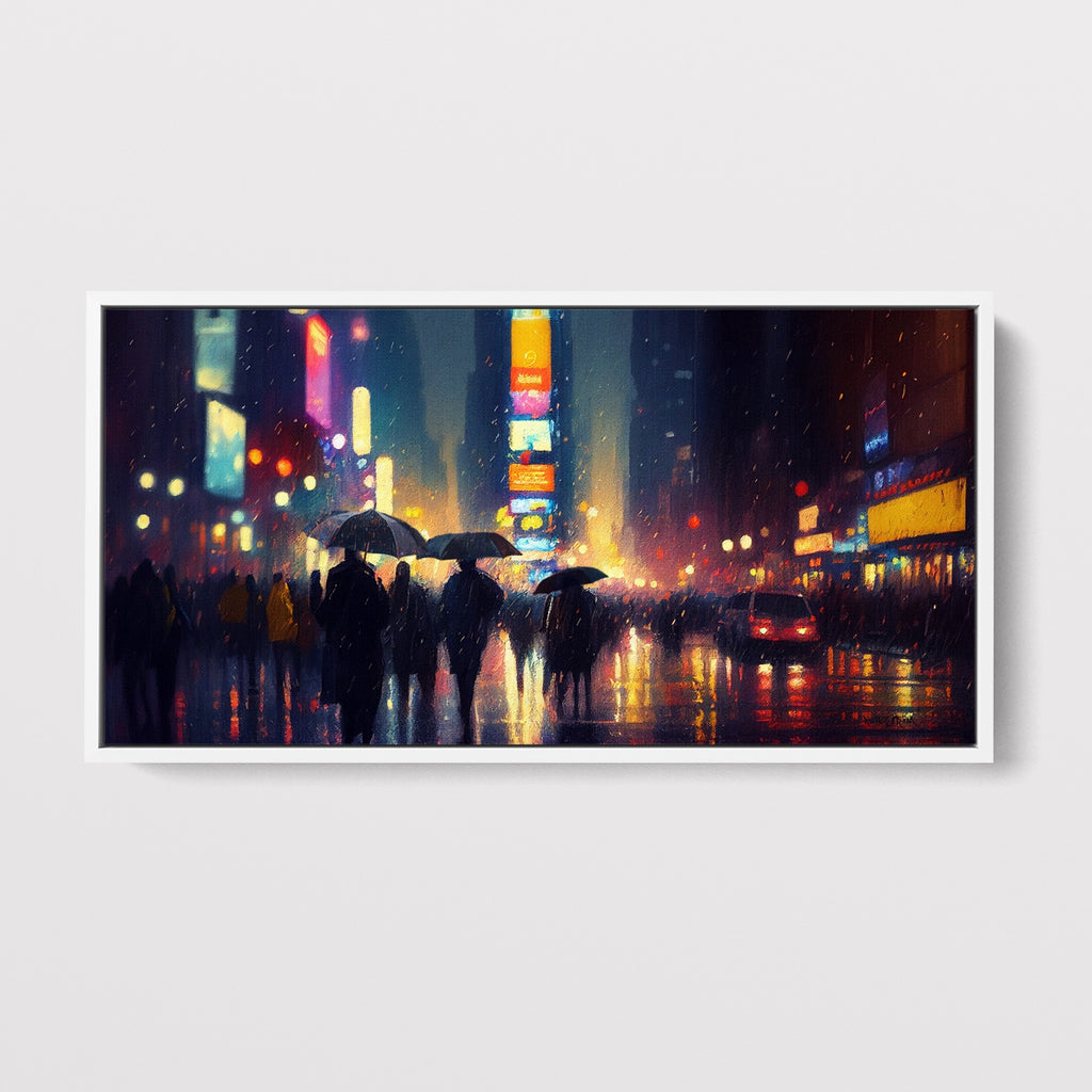 New York City on a Rainy Night Painting