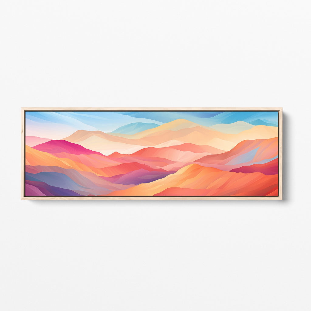 Abstract Coachella Valley Wall Decor in warm hues.