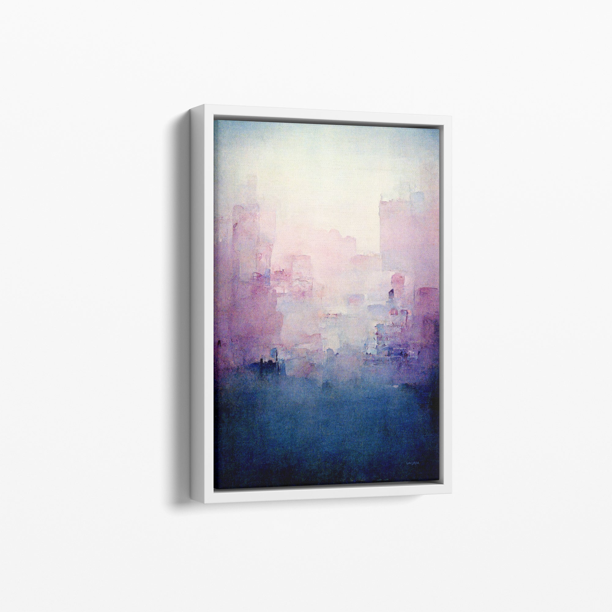 Pink Abstract Painting Set of 3 Large Wall Art 24x36 Canvas 